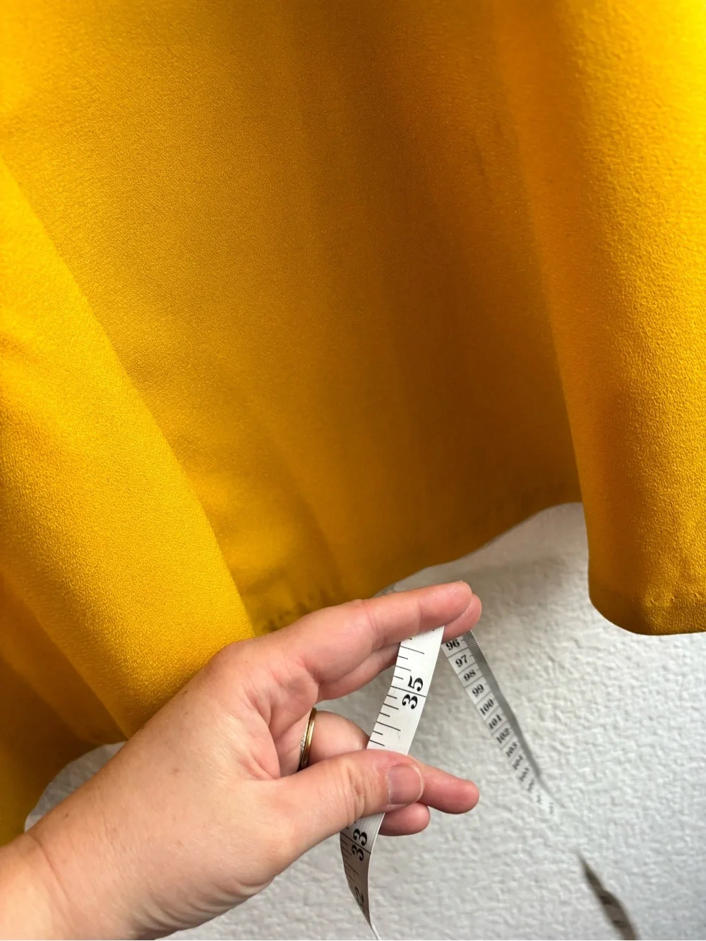 Philosophy Mustard Yellow Long Sleeve A Line Dress Size Small